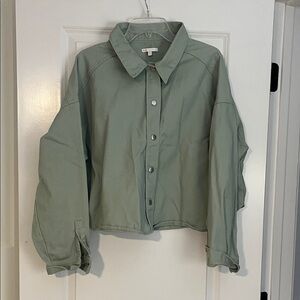 Gianni Bini Light Green Collared Jacket